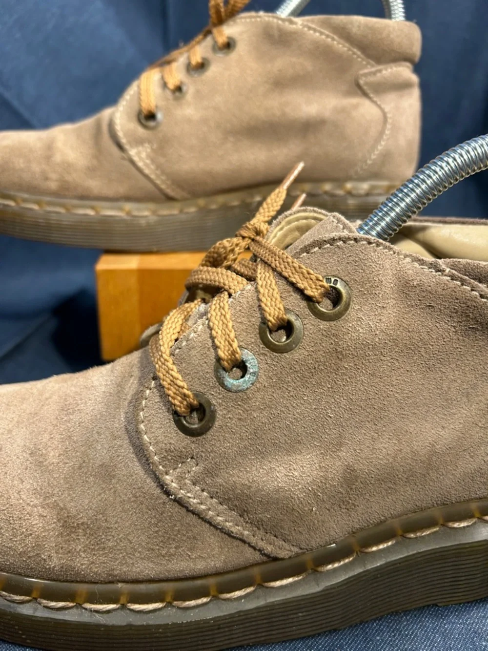 Dr Martens made in England leather lace up ankle boots